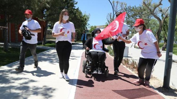 Gölbaşında 19 Mayısa özel bayrak koşusu