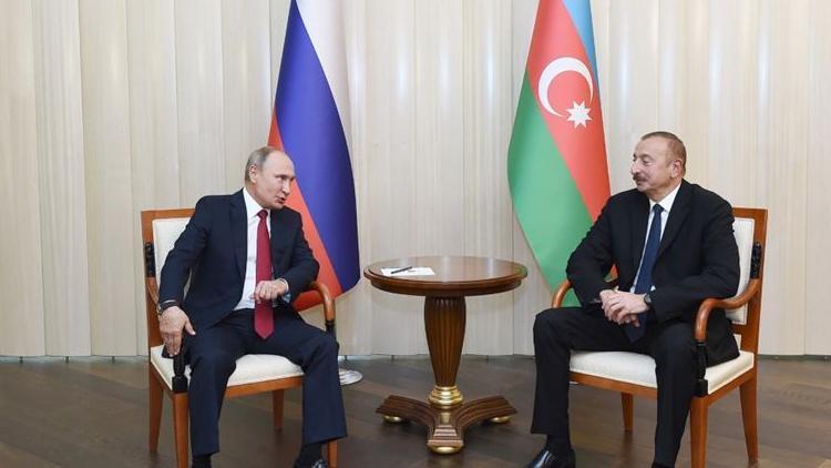 Putin, Azerbaycan Cumhurbaşkanı Aliyev ile görüştü