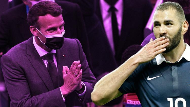 Macron, Benzemayı yeniden milli takıma çağırdığı için Deschampsı tebrik etti