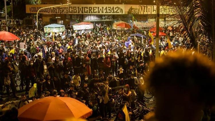 Kolombiyada hükümete yönelik protestolar 22. gününde