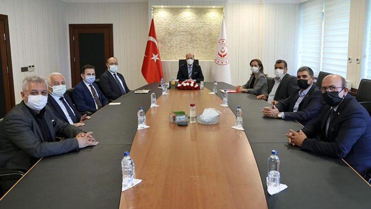 Bakan Bilgin, DİSK Genel Başkanı Çerkezoğlu ile görüştü