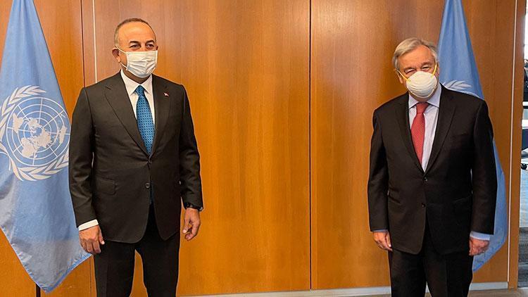 Bakan Çavuşoğlundan BM Genel Sekreteri Antonio Guterres ile kritik görüşme