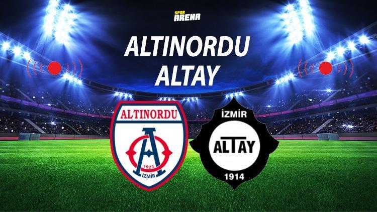Altınordu Altay maçı ne zaman saat kaçta hangi kanalda Play Off final tarihi belli oldu