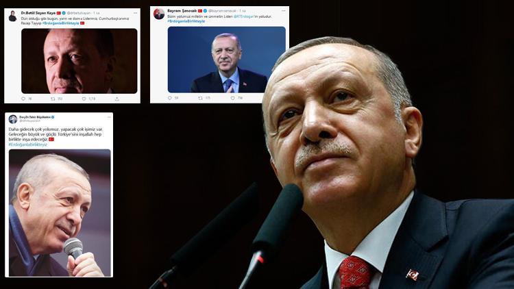 Twitterda binlerce tweet atıldı #ErdoğanlaBirlikteyiz