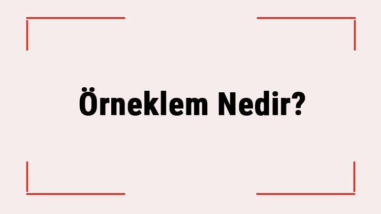 Örneklem Nedir Örneklem Büyüklüğü Nedir Örneklem Seçme Yöntemleri