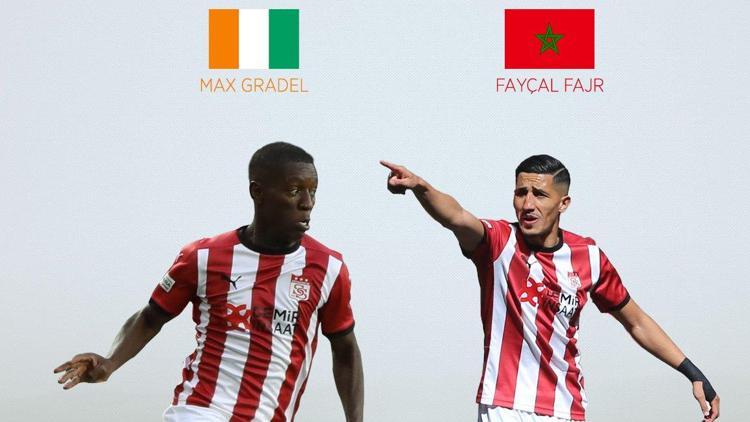 Sivassporda Max Gradel ve Faycal Fajra milli davet