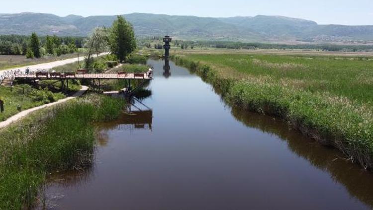 Kuş cenneti Kaz Gölü, en sakin günlerini yaşıyor