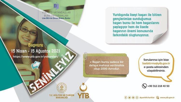 YTB’den yurt dışındaki vatandaşlar için burs programı