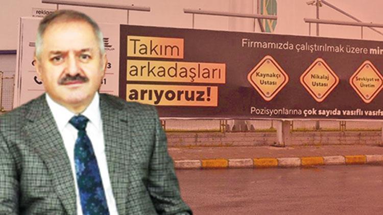 ‘Fabrikalara işçi arıyoruz’