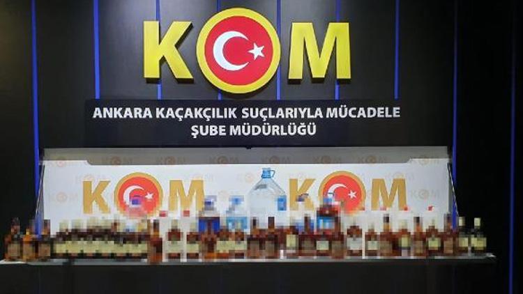 Ankarada sahte içki operasyonu: 12 gözaltı