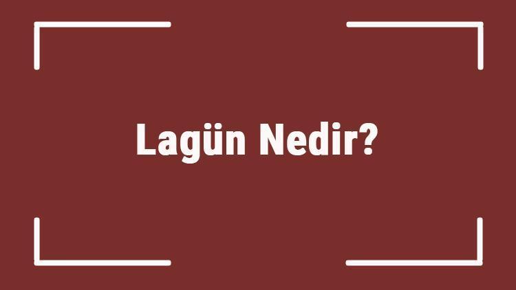 Lagün Nedir Tdkya Göre Lagün Ne Anlama Gelir Lagün Sözlük Anlamı