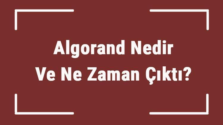 Algorand Nedir Ve Ne Zaman Çıktı Algo Ne Demek Kripto Para Algorand Coin Nasıl Alınır