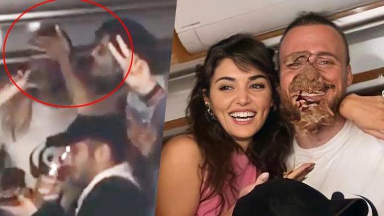 Hande Erçelden Kerem Bürsine doğum günü sürprizi