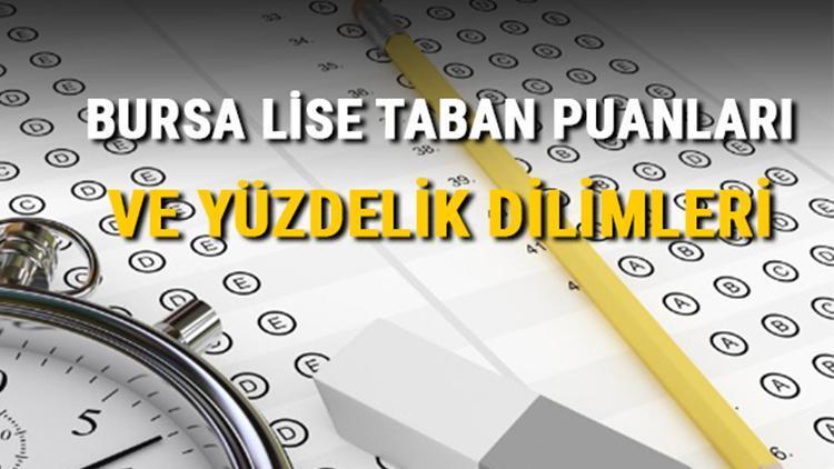 Bursa lise taban puanları 2021 Bursa Anadolu, İmam Hatip, Fen Lisesi LGS yüzdelik dilimleri ve taban puanları bilgileri