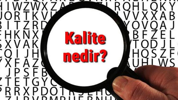 Kalite nedir Kalite tanımı ve TDK sözlük anlamı
