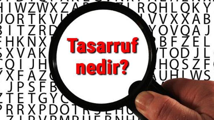 Tasarruf nedir Tasarruf tanımı ve TDK sözlük anlamı