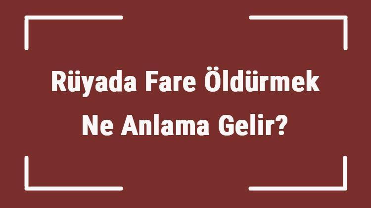 Rüyada Fare Öldürmek Ne Anlama Gelir Rüyada Evde Büyük, Küçük Ve Birden Çok Fare Öldürmenin Tabiri