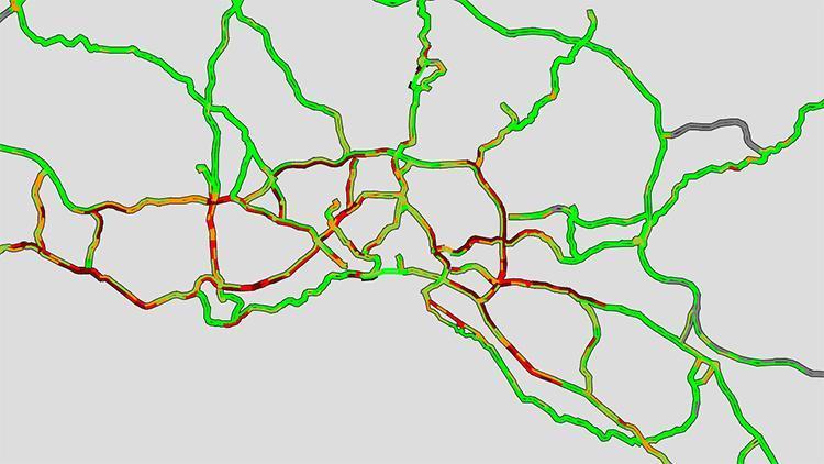 İstanbulda trafik kilit... Yüzde 67yi gördü