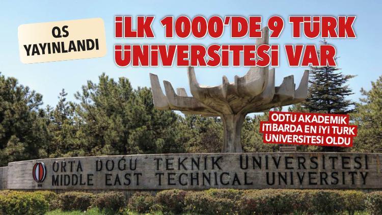 ODTÜ Akademik itibarda en iyi Türk üniversitesi oldu