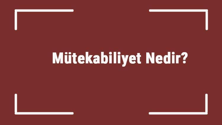 Mütekabiliyet Nedir Mütekabiliyet İlkesi Ve Anlaşması Olan Ülkeler Listesi