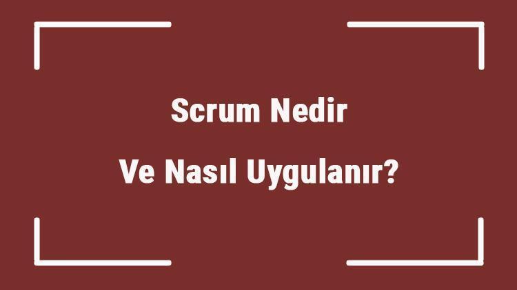 Scrum Nedir Ve Nasıl Uygulanır Scrum Takımı, İki Daire Ve Dört Dikdörtgen Kavramları