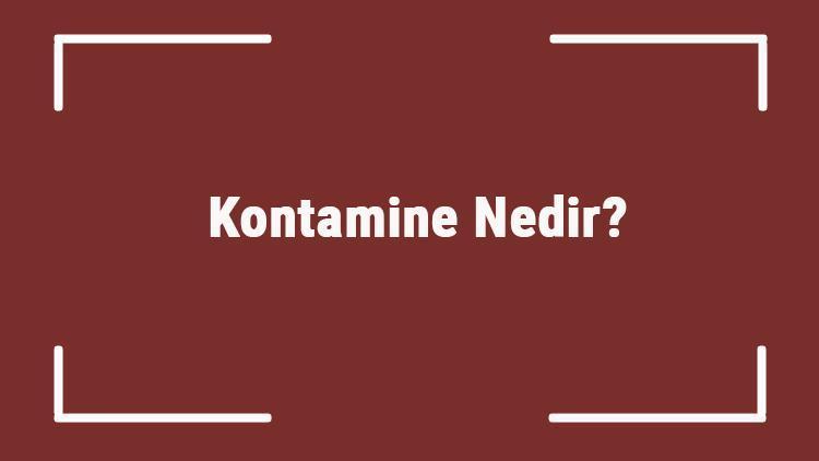 Kontamine Nedir Tıp Dilinde Kontaminasyon Ve Kontaminasyon Kaynakları Hakkında Bilgi