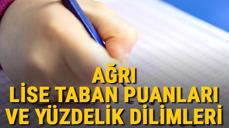 Ağrı lise taban puanları 2021 Ağrı Anadolu, İmam Hatip, Fen Lisesi LGS yüzdelik dilimleri ve taban puanları bilgileri
