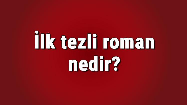 İlk tezli roman nedir İlk tezli roman örneği kime aittir Türk edebiyatında ilk tezli roman