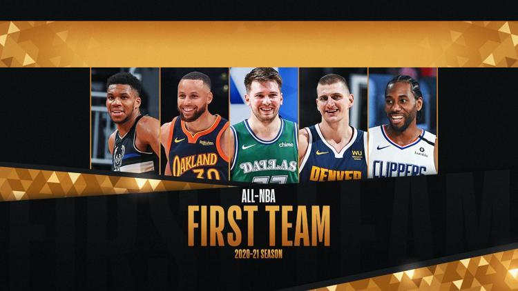 NBAde sezonun en iyi 5leri belli oldu Giannis, Curry, Doncic, Jokic, Kawhi...