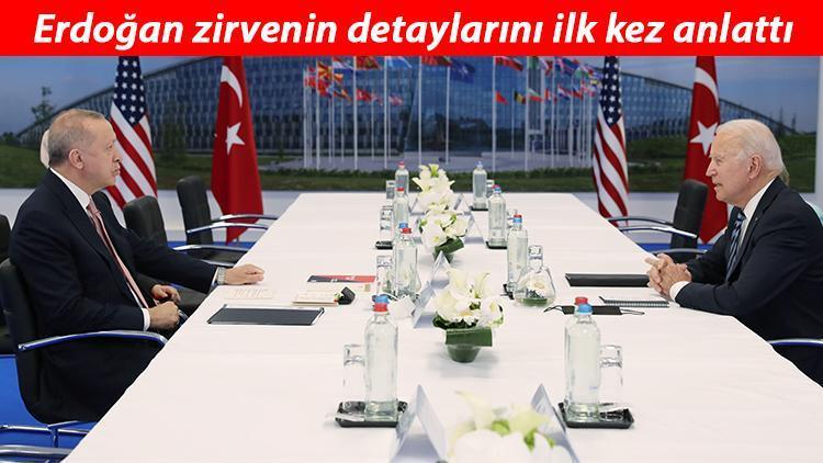 Son dakika: Cumhurbaşkanı Erdoğan, Biden görüşmesinin detaylarını ilk kez anlattı..
