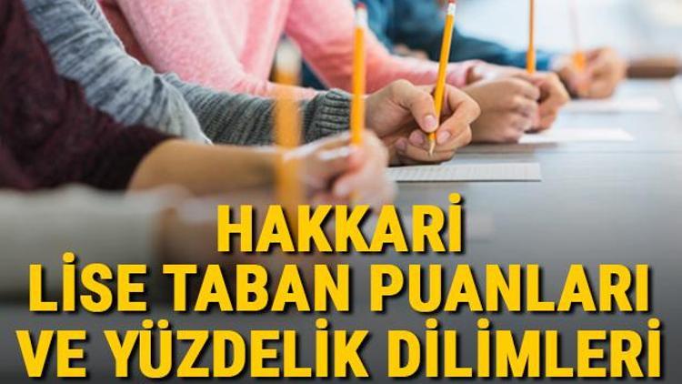 Hakkari lise taban puanları 2021 Hakkari Anadolu, İmam Hatip, Fen Lisesi LGS yüzdelik dilimleri ve taban puanları bilgileri