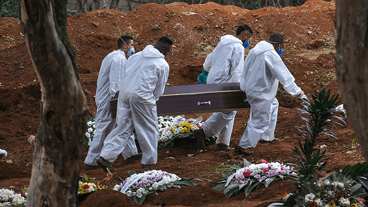 Brezilyada Kovid-19 nedeniyle hayatını kaybedenlerin sayısı yarım milyonu geçti
