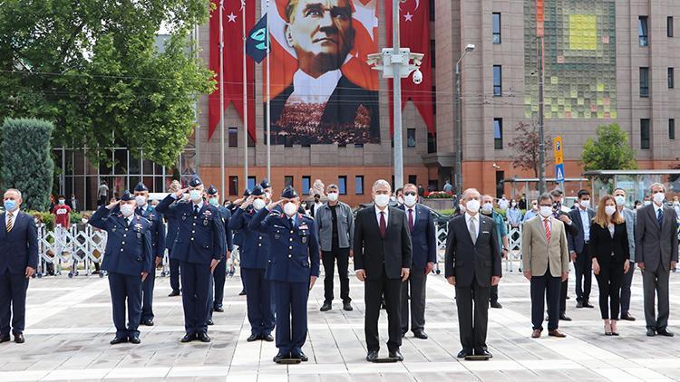 Atatürk’ün Eskişehir’e ilk gelişinin yıl dönümü törenle kutlandı
