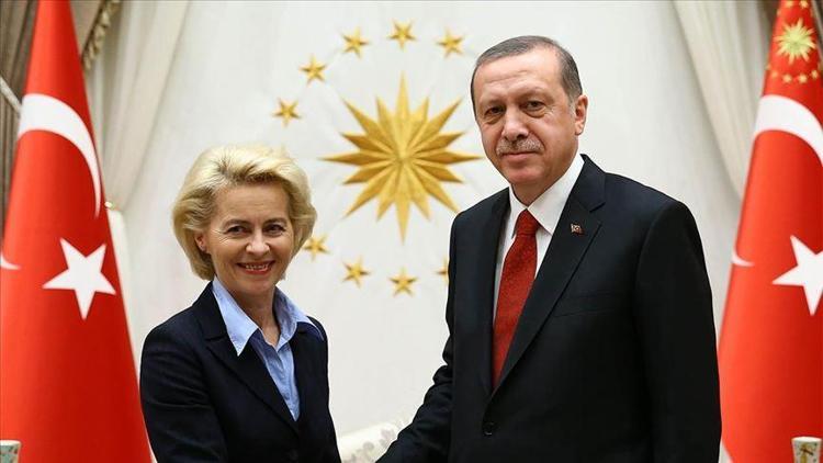 Son dakika haberi: Cumhurbaşkanı Erdoğan, von der Leyen ile görüştü