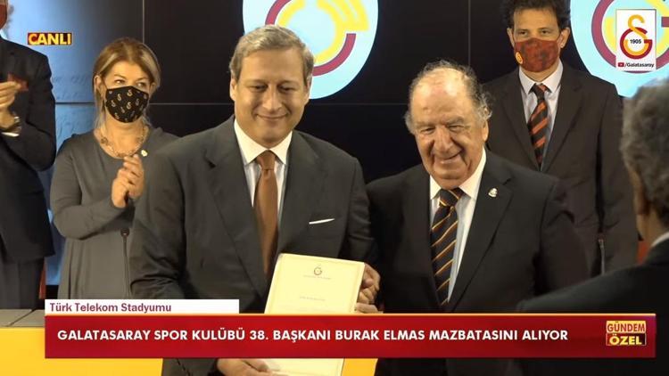 Son Dakika: Galatasarayda yeni başkan Burak Elmas mazbatasını aldı İşte ilk sözleri...