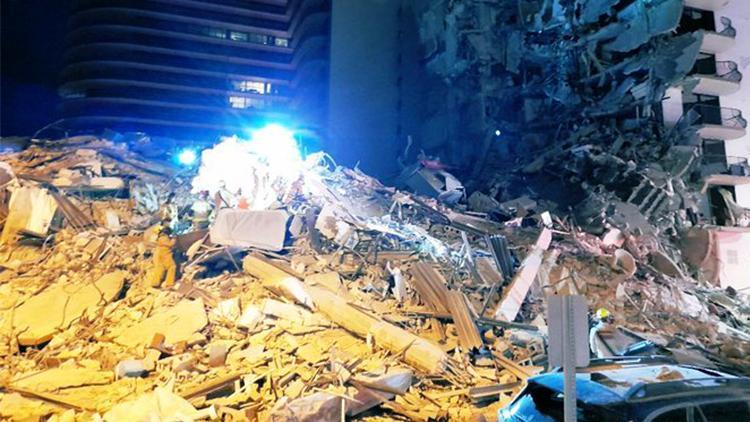 Son dakika: ABDde felaket Floridada bina çöktü, enkaz altında kalanlar var