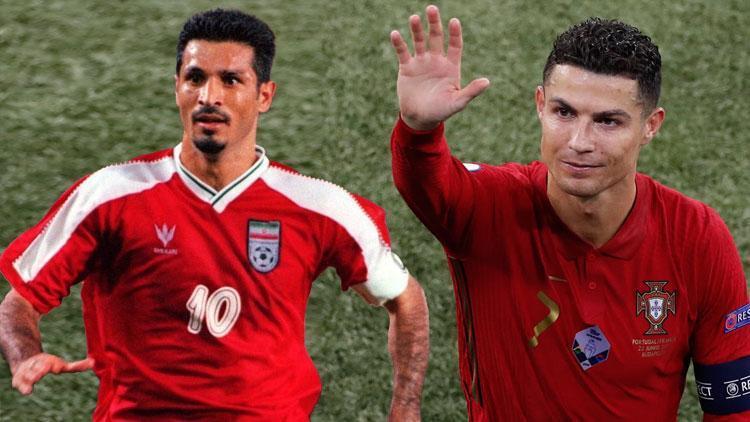 İranın efsane golcüsü Ali Daeiden rekoruna ortak olan Ronaldoya tebrik