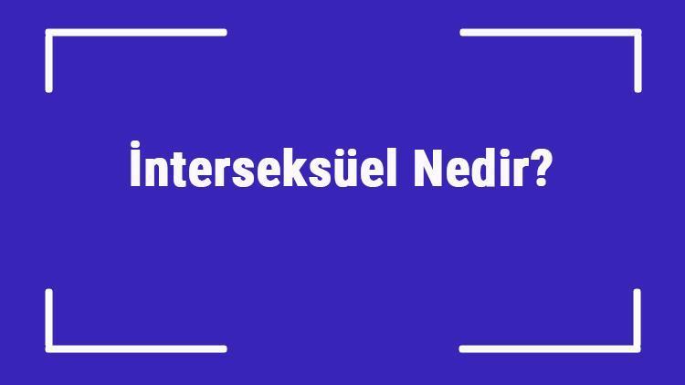 İnterseksüel Nedir İnterseksüellik Hakkında Bilgi