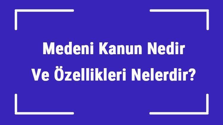 Medeni Kanun Nedir Ve Özellikleri Nelerdir Kısaca Medeni Kanun Maddeleri