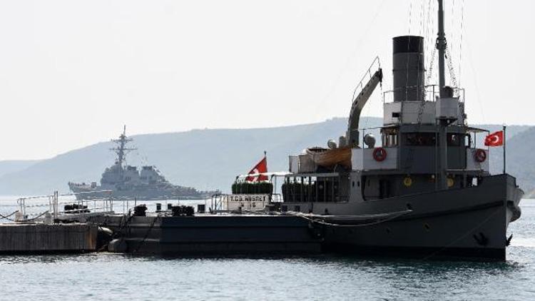 ABD savaş gemisi, Çanakkale Boğazından geçti