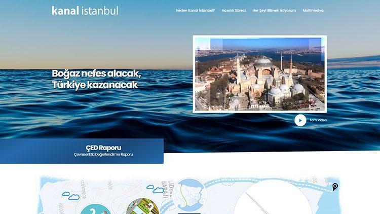 Kanal İstanbul internet sitesi açıldı