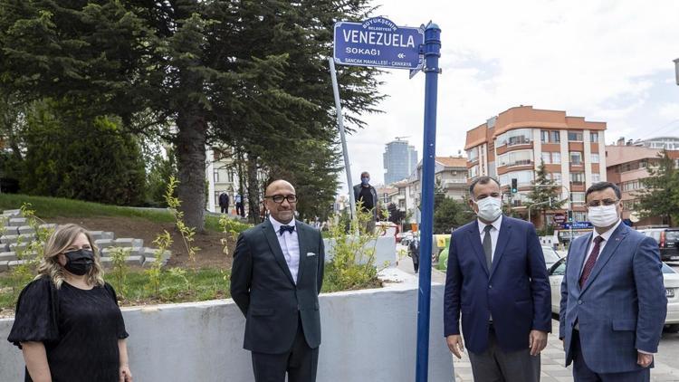 Ankara’da ‘Venezuela Sokağı’ açıldı