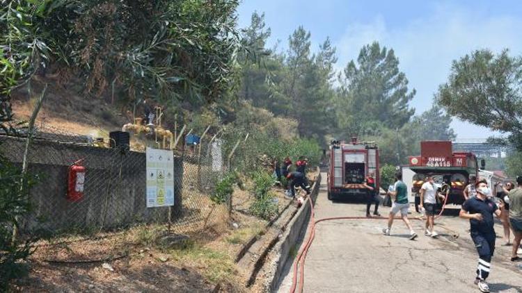 Marmaristeki yangında alevler otelin LPG tankına 50 metre kala söndürülmüş