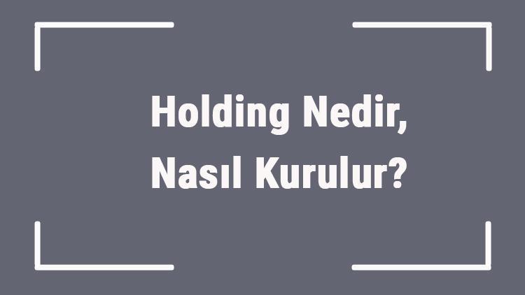 Holding Nedir, Nasıl Kurulur Holdinglerin Avantajları Nelerdir