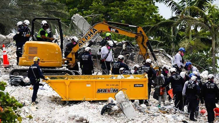 Miamide çöken 13 katlı binada bilanço ağırlaşıyor Ölü sayısı 54e çıktı