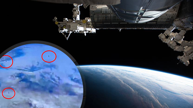 NASA canlı yayınında şoke eden görüntüler... UFO paniği