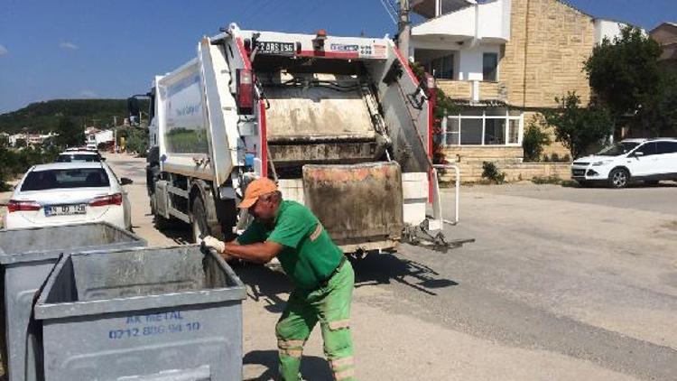 Saros Körfezi’ndeki çöp konteynerleri dezenfekte ediliyor