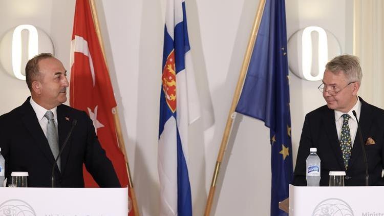Bakan Çavuşoğlu, Finlandiyalı mevkidaşı Haavistoyla ortak basın toplantısında konuştu