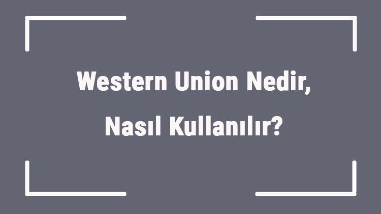 Western Union Nedir, Nasıl Kullanılır Western Union İle Yurtdışına Para Gönderme-Alma Nasıl Yapılır