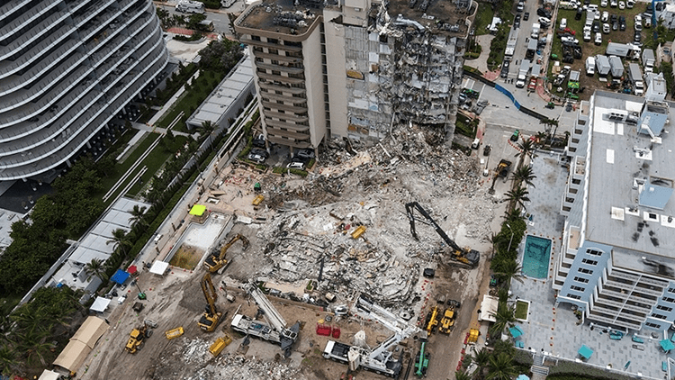 Miamide çöken binada bilanço ağırlaşıyor: Ölü sayısı 97ye yükseldi